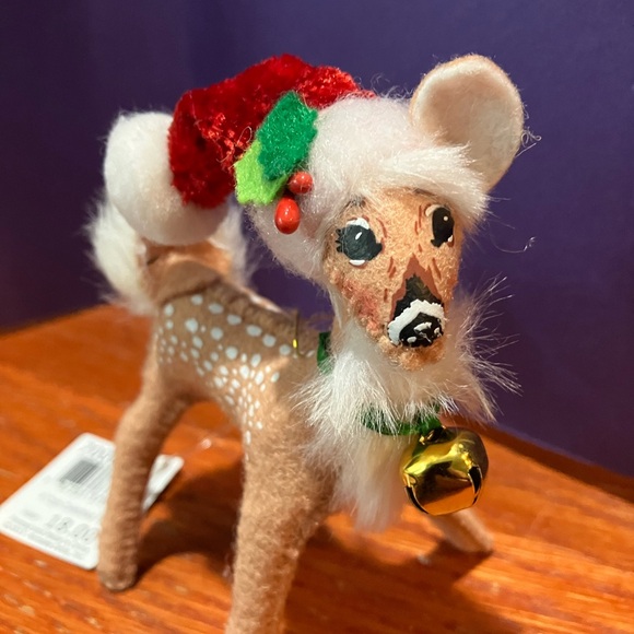 NWT Annalee 4” Cozy Christmas Fawn # 700613 Christmas Ornament - Picture 3 of 7